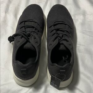 FLX Men's Black Sneakers with White Sole